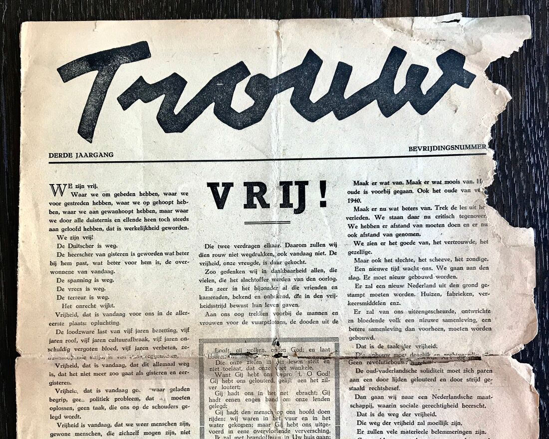 Verzetskrant Trouw, bevrijdingsnummer